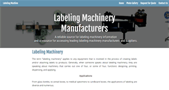 Desktop Screenshot of labeling-machinery.net