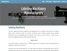 Tablet Screenshot of labeling-machinery.net